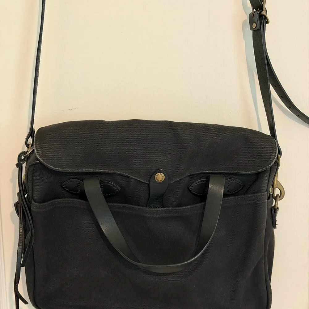 Original Filson Black Tweed Briefcase - Used